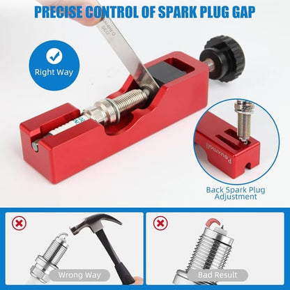 🔧 Spark Plug Gap Tool with Feeler Gauge
