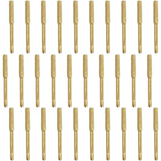 30/60 Pcs Diamond Chainsaw Sharpener 5/32, 3/16, 7/32 Inches