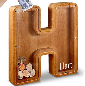 Piggy Bank-Wood Gift For Kids-Customizable name