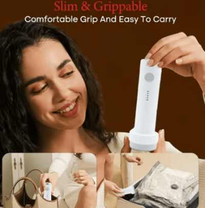 🔥 X7 Cordless Travel Vacuum Bag Set
