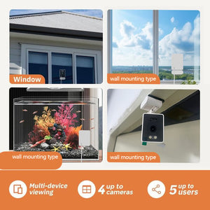 🔥🔥3MP 2K Window Camera,2.4GHz & 5GHz WiFi Indoor Cameras for Home Security with ChromaMax Al Color Night Vision