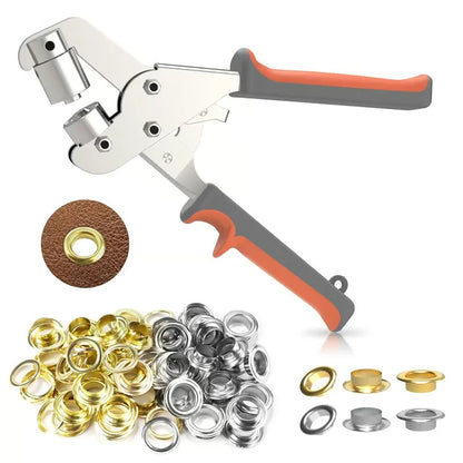 🔥LAST DAY 49%OFF🔥Grommet Tool Kit - 100Pcs metal grommets+manual eyelet puncher*1
