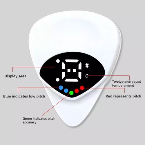 🏆Flash Sale⚡ 50K+ SOLD! Almost Gone - ✨2-in-1 Guitar Picks-Acoustic Guitar Tuner