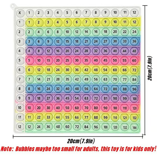 🎯12x12 Multiplication Table Board Game – Portable Math Practice and Learning Toy for Kids