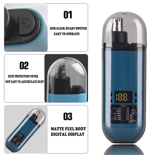 🔥Christmas Hot Sale 💇‍♂️ Groom with Precision -✨ Ultimate 2-in-1 Nose Hair Trimmer - For Effortless, All-Day Comfort!