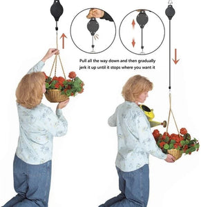 Last Day 49% 0FF🌳Plant Pulley Set For Garden Baskets Pots, Birds Feeder