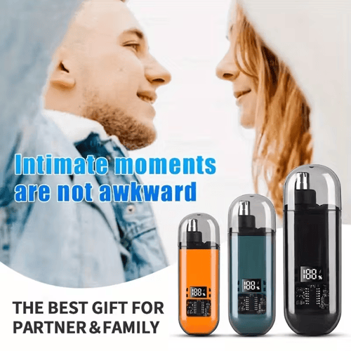 🔥Christmas Hot Sale 💇‍♂️ Groom with Precision -✨ Ultimate 2-in-1 Nose Hair Trimmer - For Effortless, All-Day Comfort!