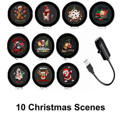 -Plug-&-Play HD Christmas Projector – 6 or 10 Festive Scenes - Image 6