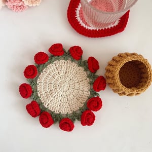 💥🔥Rose Bouquet Coaster