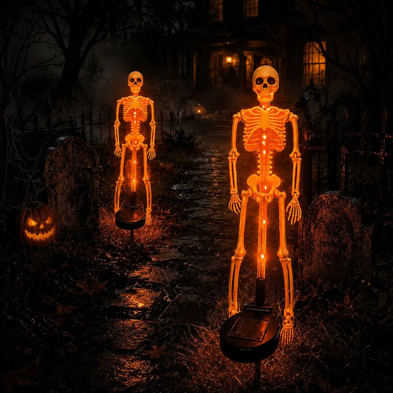💀 Solar Skeleton Yard Stake - Image 13