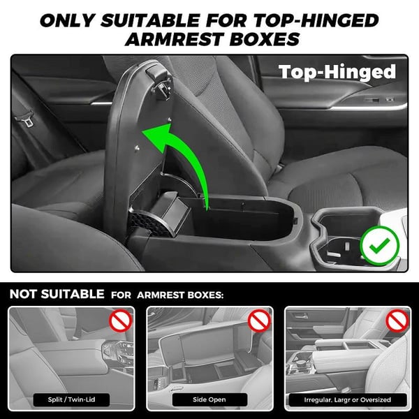 🔥Christmas Hot Sale -Multifunctional PU Leather Car Armrest Box Mat