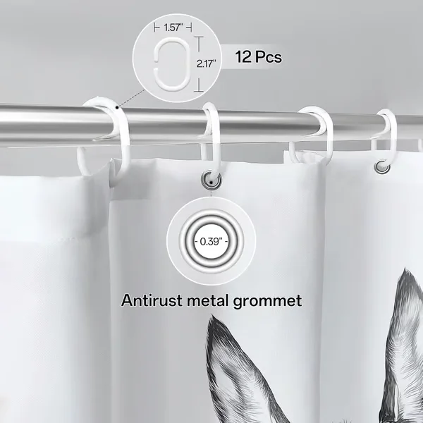 "Are You Pooping?" Donkey Shower Curtain