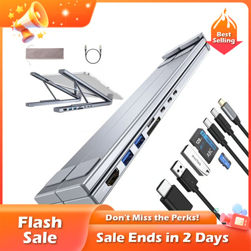 🏆Flash Sale⚡ 50K+ SOLD! Almost Gone-💥💻 8-in-1 USB-C Laptop Stand