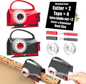 Wrapping Paper Cutter & Tape Dispenser Dual Use