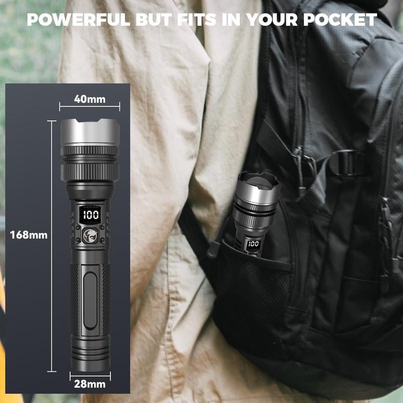 🔦 Summer Essential! 🔥 49% OFF – 2-in-1 Power Bank Flashlight – Super Bright, Zoomable & USB Rechargeable for Camping & Emergencies