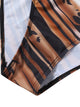 Women's Swimwear One Piece Monokini Bathing Suits Plus Size Swimsuit Tummy Control High Waist for Big Busts Rainbow Black Purple Brown Strap Bathing Suits Sports High-Waisted / New / Padded Bras