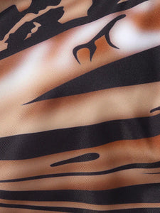 Women's Swimwear One Piece Monokini Bathing Suits Plus Size Swimsuit Tummy Control High Waist for Big Busts Rainbow Black Purple Brown Strap Bathing Suits Sports High-Waisted / New / Padded Bras