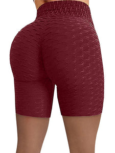 Women's Shorts Green Blue Purple High Waist Casual / Sporty Athleisure Weekend Yoga Stretchy Short Comfort Plain S M L XL XXL / Skinny