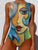 YellowShare Women's Swimwear One Piece Normal Swimsuit Printing Graphic Yellow Bodysuit Bathing Suits Sports Beach Wear Summer