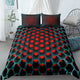 3D Vortex 3-Piece Duvet Cover Set Hotel Bedding Sets Comforter Cover with Soft Lightweight Microfiber,1 Duvet Cover, 2 Pillowcases for Double/Queen/King(1 Pillowcase for Twin/Single) coverlet