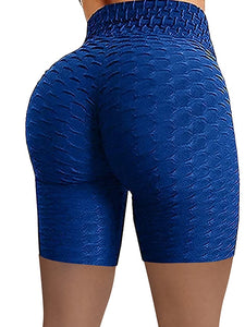 Women's Shorts Green Blue Purple High Waist Casual / Sporty Athleisure Weekend Yoga Stretchy Short Comfort Plain S M L XL XXL / Skinny