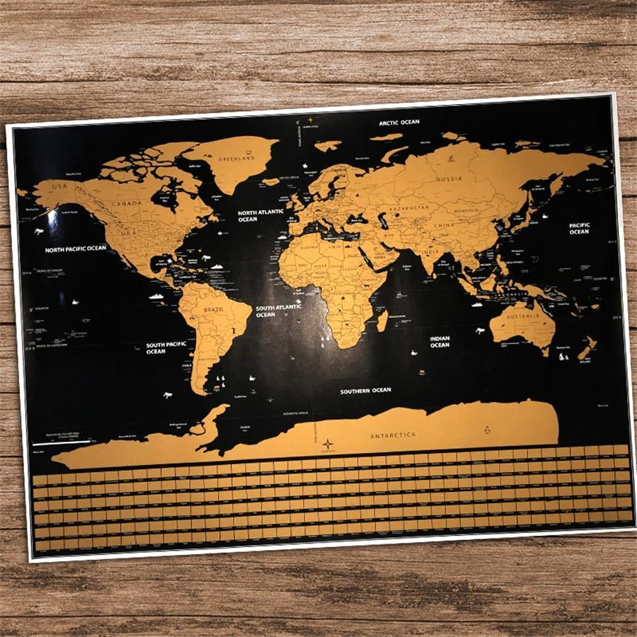 Deluxe Edition World Scratch Map