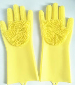 Magic Rubber Silicone Dish Washing Gloves