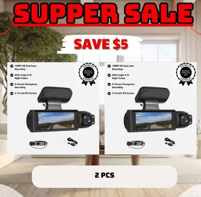 🎥Enesy Front & Rear Dash Cam📹
