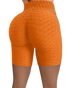 Women's Shorts Green Blue Purple High Waist Casual / Sporty Athleisure Weekend Yoga Stretchy Short Comfort Plain S M L XL XXL / Skinny