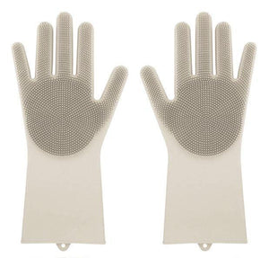 Magic Rubber Silicone Dish Washing Gloves