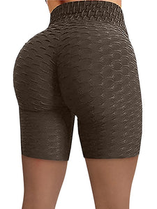 Women's Shorts Green Blue Purple High Waist Casual / Sporty Athleisure Weekend Yoga Stretchy Short Comfort Plain S M L XL XXL / Skinny