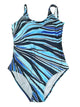 Women's Swimwear One Piece Monokini Bathing Suits Plus Size Swimsuit Tummy Control High Waist for Big Busts Rainbow Black Purple Brown Strap Bathing Suits Sports High-Waisted / New / Padded Bras