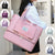 Unisex Tote Travel Bag Top Handle Bag Oxford Cloth Shopping Daily Holiday Zipper Tiered Large Capacity Solid Color Black Pink Blue