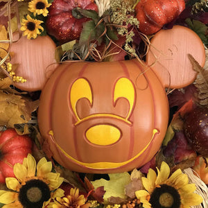 Nightmare Before Christmas Mickey Mouse Pumpkin Wreath