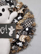 (Farmhouse Ghost Wreath)Halloween wreath, Halloween decor