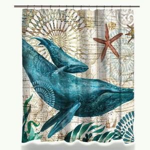 Sea Life Dinner Curtain