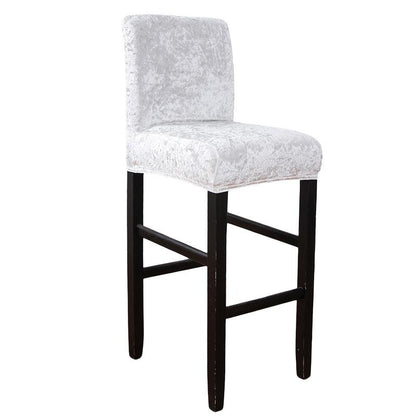 Velvet Square Bar Stools Chair Cover