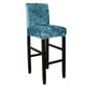 Velvet Square Bar Stools Chair Cover