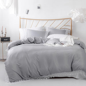 Soft Lace Bedspread Bedding Set
