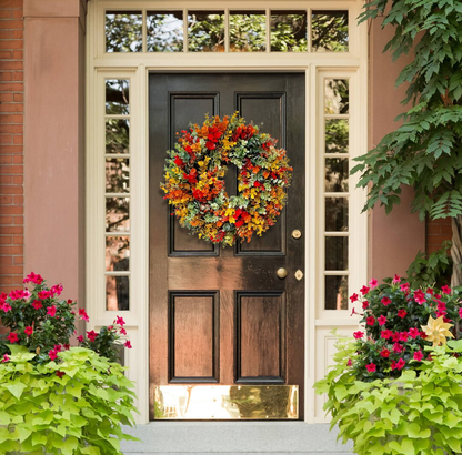 Fall Eucalyptus Farmhouse Wreath