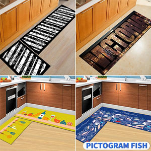 🎉Big Sale - Kitchen Printed Non-Slip Carpet