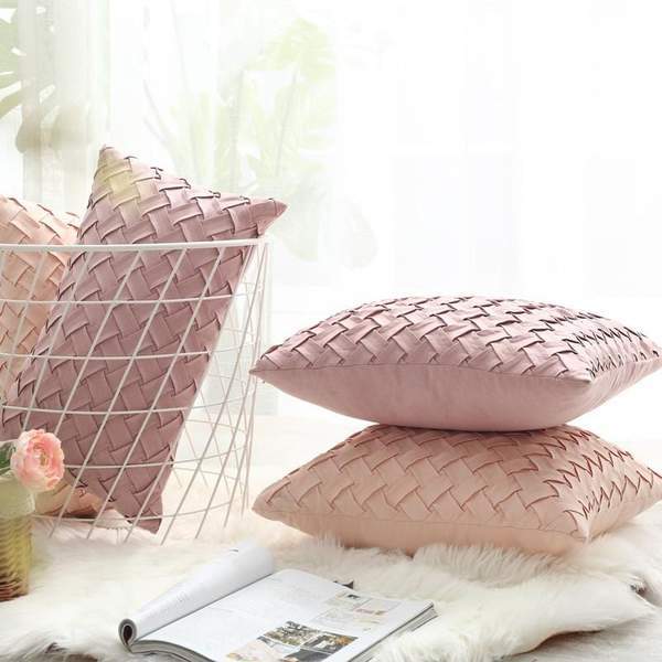 Faux Suede Pillow Cover