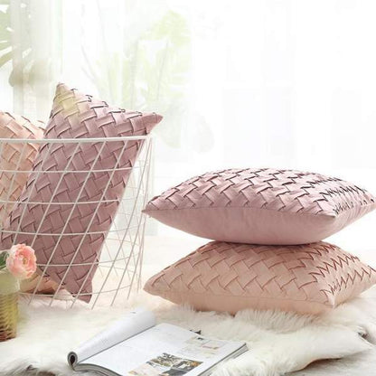 Faux Suede Pillow Cover