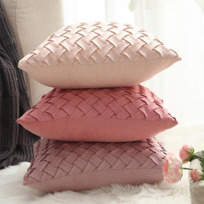 Faux Suede Pillow Cover