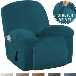 Stretchable Velvet Recliner Slipcover