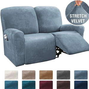 Stretchable Velvet Recliner Slipcover