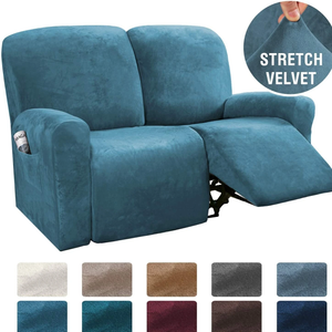 Stretchable Velvet Recliner Slipcover