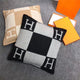 Luxury H letter Pillow Cover