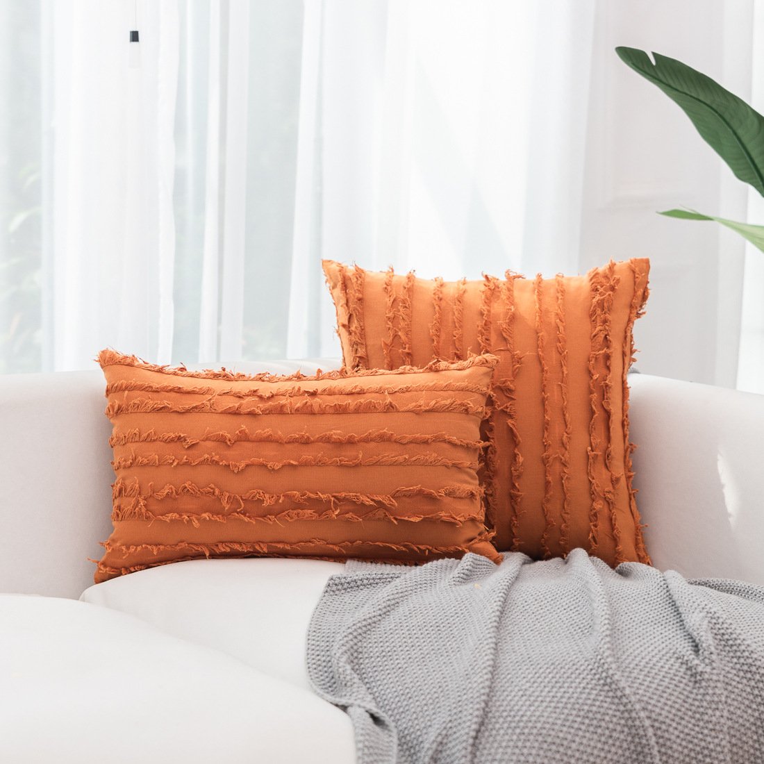 Stripe Jacquard Pillow Cover