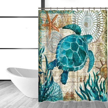 Sea Life Dinner Curtain